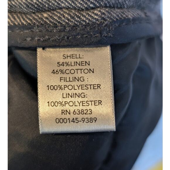 Christopher & Banks Front Zip Puff Denim Look Vest Womens' Size M - Picture 4 of 11